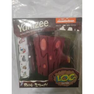 YAHTZEE Ren & Stimpy Nickelodeon Dice Game Used (Discontinued)